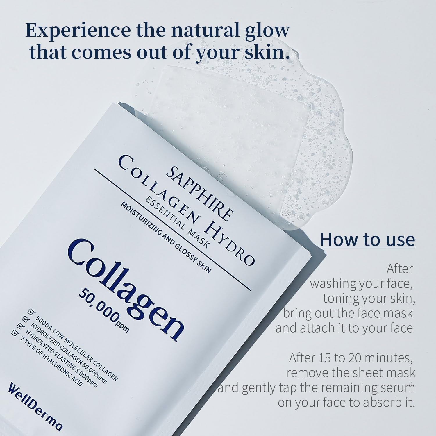 Sapphire Collagen Hydro Essential Mask 10 Sheets 